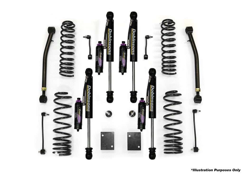Dobinsons 3-3.5" MRR 3-Way Adjustable Suspension Lift Kit Jeep Wrangler JL 4-door - DSSKITMRA075