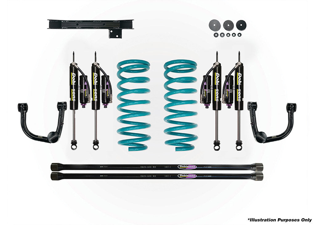Dobinsons 2.5-3.0" MRR 3-Way Adjustable Lift Kit for Toyota Land Cruiser 100 Series / Lexus LX470 1998-2007 - DSSKITMRA75
