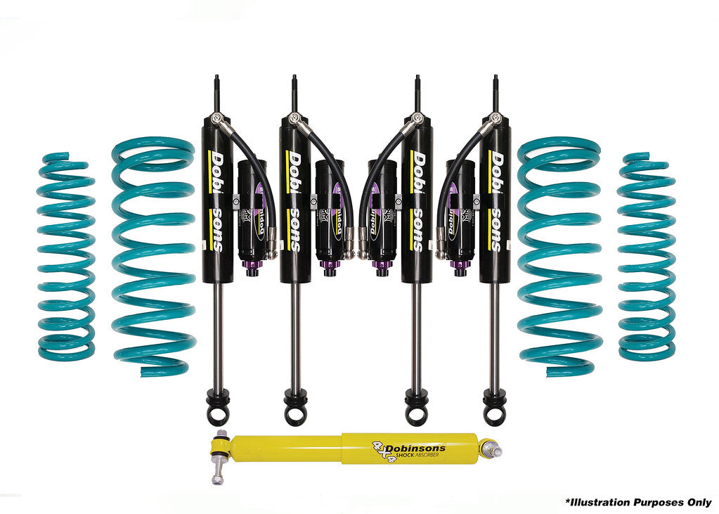 Dobinsons 1.75" up to 2.5" MRR 3-way Adjustable Lift Kit for Toyota Land Cruiser 80 Series 1990-97 (Build Your Kit) - DSSKITMRA3
