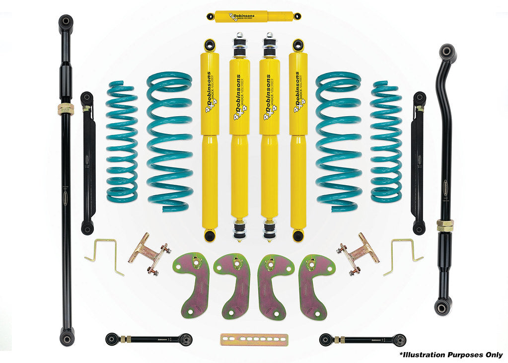 Dobinsons 3.0-4.0" Flexi-Series Long Travel Lift Kit for Toyota Land Cruiser 80 Series - DSSKIT0018