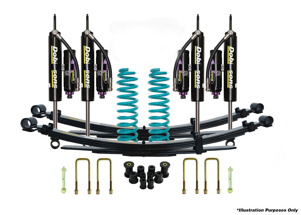 Dobinsons 4x4 0"-2" MRR 3-Way Adjustable Suspension Kit for Landcruiser 78 Series - FZJ78 , HZJ78 1999-2007 (Round Headlights) - DSSKITMRA00212