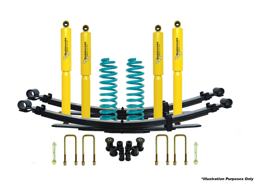 Dobinsons 4x4 0"-2" Suspension Kit for Landcruiser 78 Series - FZJ78 , HZJ78 1999-2007 (Round Headlights) - DSSKIT00212