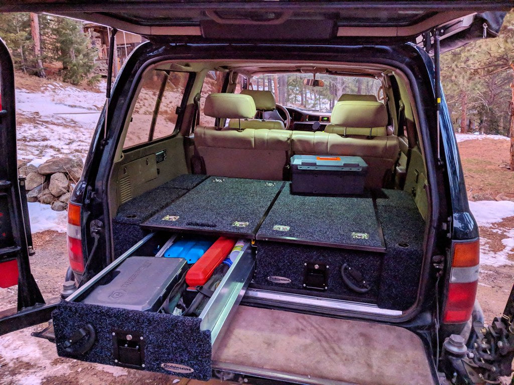 Dobinsons Rear Dual Roller Drawer System for Toyota Land Cruiser 80 Series with Fridge Slide - RDKITLC80