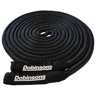 DOBINSONS BLACK 30' LONG KINETIC RECOVERY ROPE 8 , 600 KGS - SS80-3844