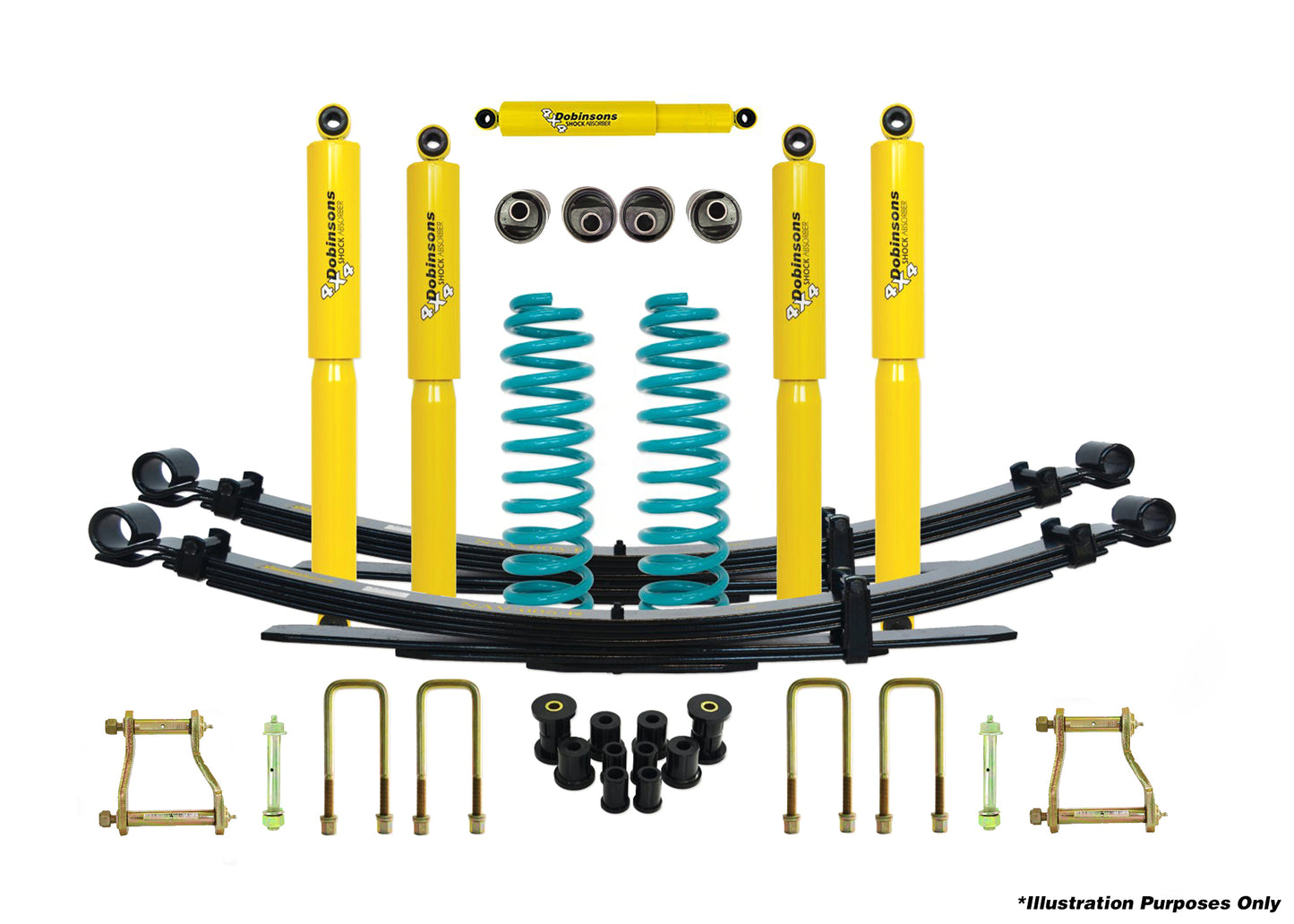 Dobinsons 4x4 1.5"-2.0" Suspension Kit Landcruiser 76 Series - FZJ76 , HZJ76 , VDJ76 04/2007 on - DSSKIT200 - DSSKIT200