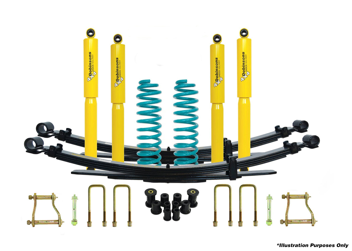 Dobinsons 4x4 0"-1.75" Suspension Kit for Landcruiser 78 Series - FZJ78 , HZJ78 (09/1999 to 04/2007) , FZJ78 , HZJ78 , VDJ78 V8 Diesel (04/2007 on) - DSSKIT002 - DSSKIT002