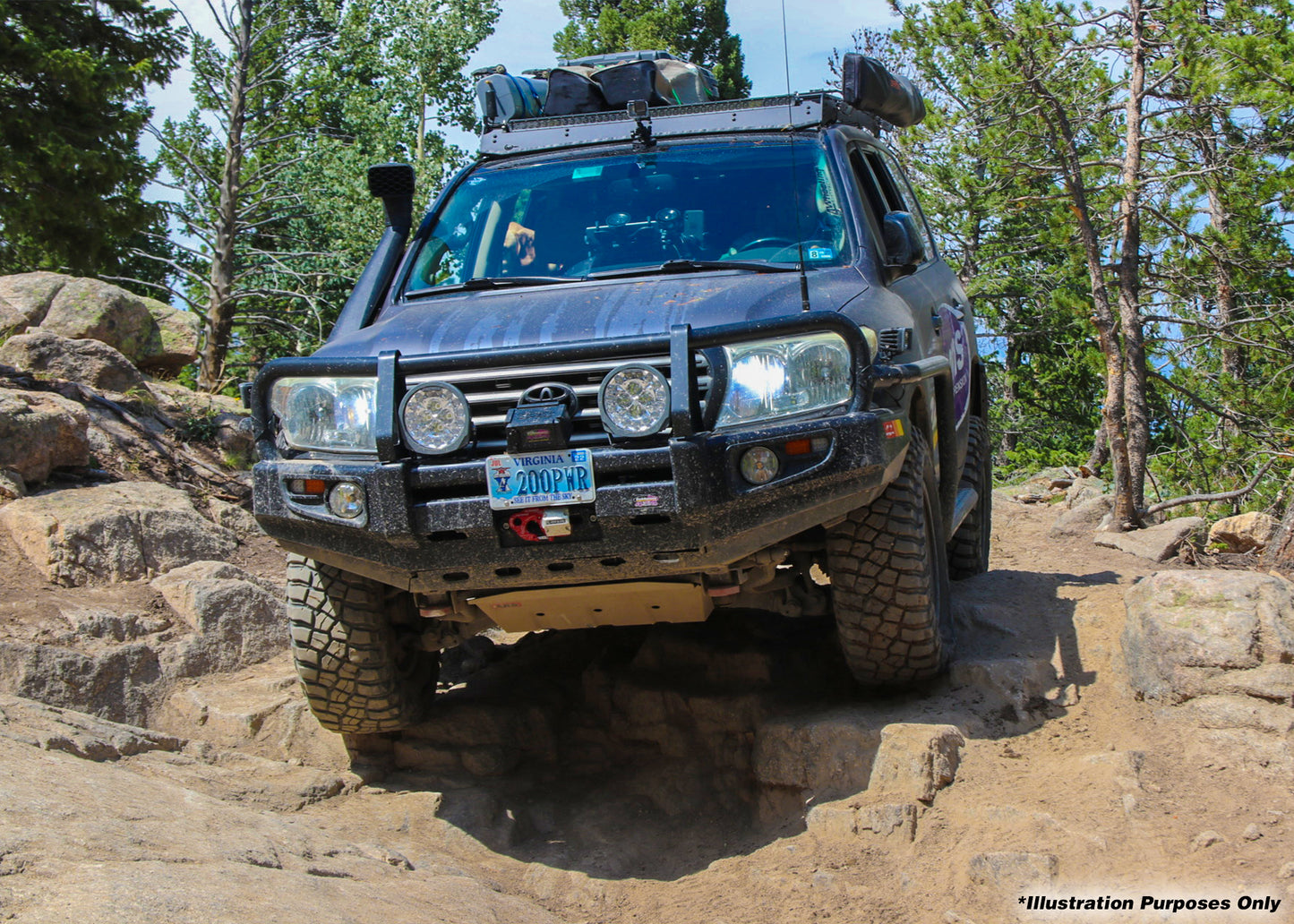 Dobinsons 4x4 Classic Black Bullbar for Toyota Land Cruiser 200 Series 2012 to mid 2016 (BU59-3533) - BU59-3533