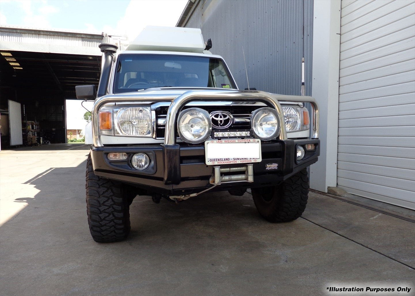 Dobinsons 4x4 Stainless Loop Deluxe Bullbar for Toyota Land Cruiser 76 78 79 Series 2007-2018(BU59-3656) - BU59-3656