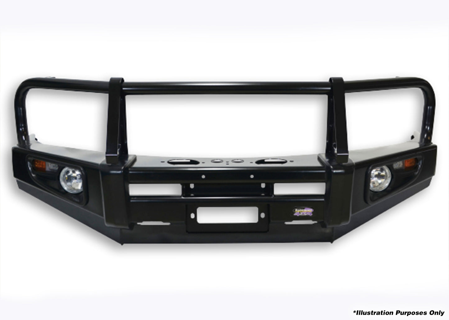 Dobinsons 4x4 Classic Black Bullbar for Toyota Land Cruiser 79 Series 2016 on (BU59-3724) - BU59-3724