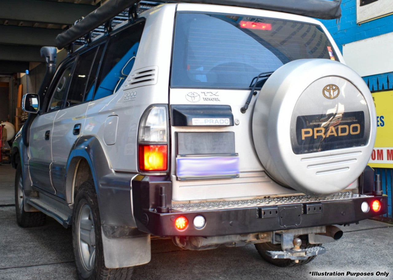 Dobinsons Rear Bumper With Swing Outs for Toyota Landcruiser Prado 90 (BW80-4142)