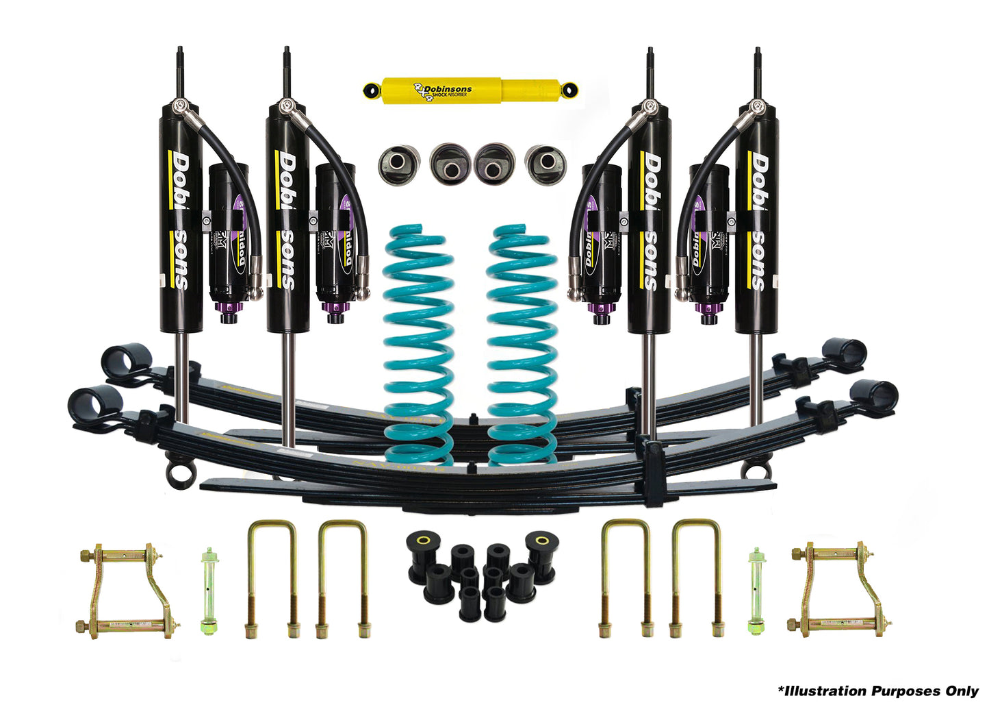 Dobinsons 4x4 1.5"-2.0" MRR 3-Way Adjustable Suspension Kit Landcruiser 76 Series - FZJ76 , HZJ76 , VDJ76 04/2007 on - DSSKITMRA200 - DSSKITMRA200