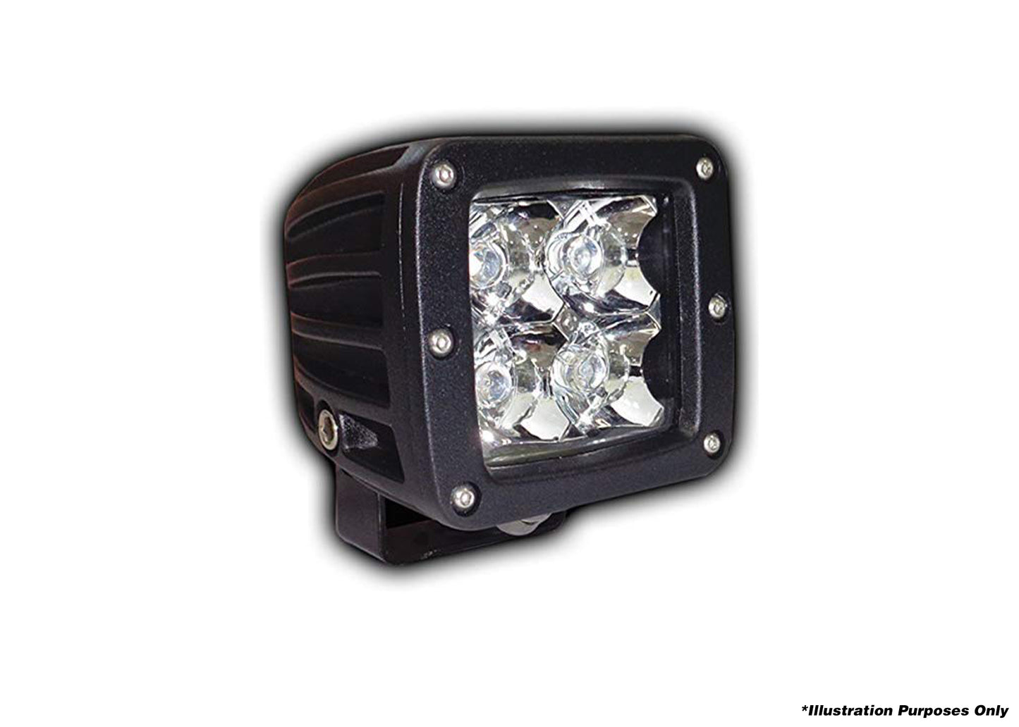 Dobinsons 4x4 16 Watt 1440 Lumens 3" Square Cube Single LED Driving Light(DL80-3767) - DL80-3767