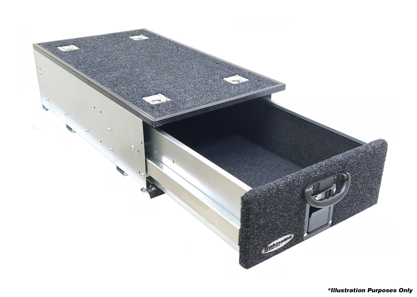 Dobinsons Single Roller Drawer System for Toyota 4Runner 5th gen 2010-2020(without 3rd row seats)- Universal Mount - Medium Size(RD80-1004) - RD80-1004