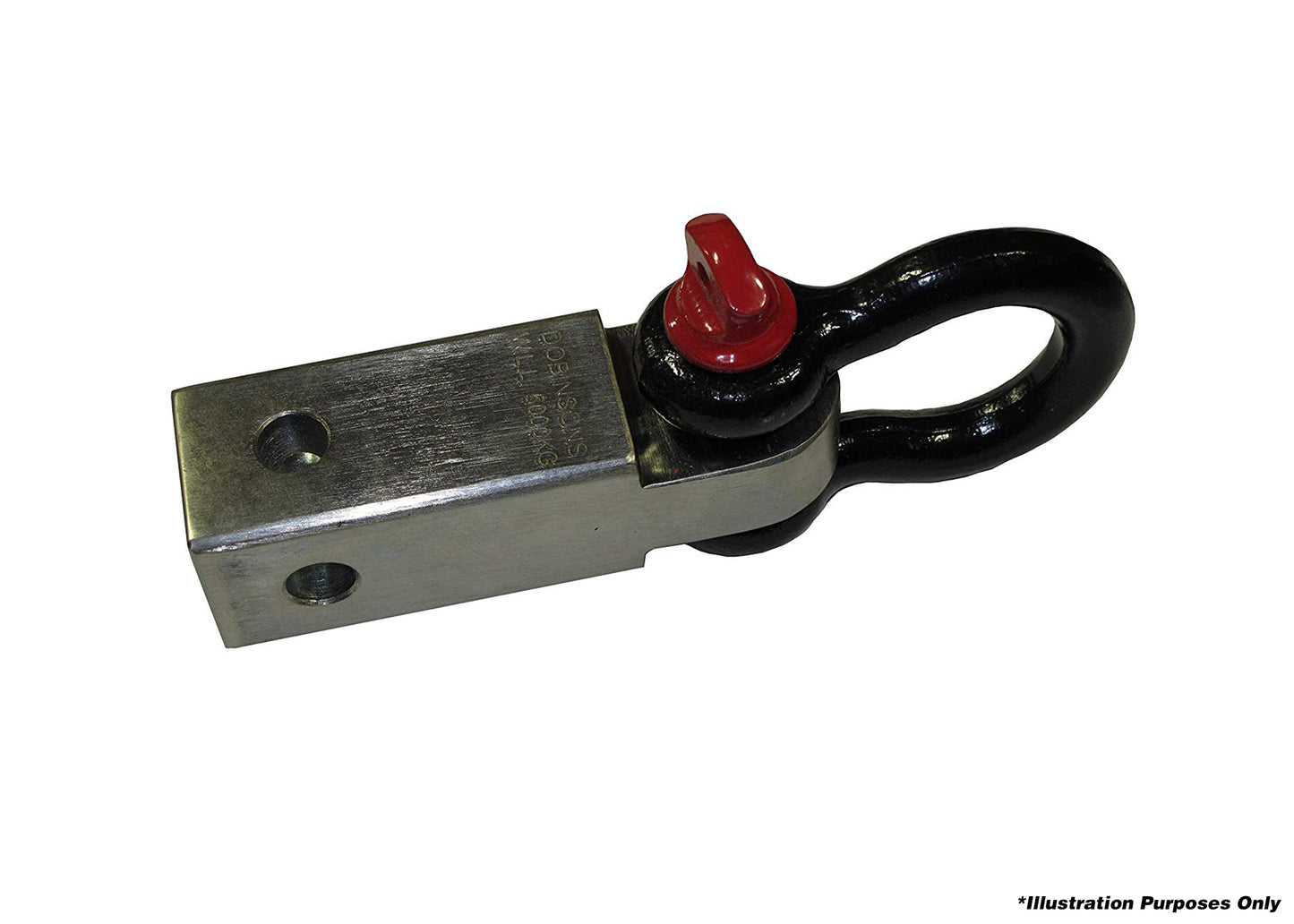 Dobinsons 4x4 Recovery Hitch, Cross Drilled, with 4.75 Ton Bow Shackle, 5000KG Rating(RK80-3807) - RK80-3807