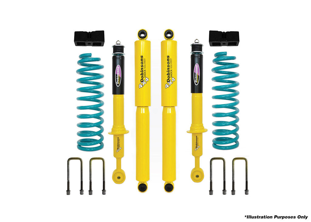 Dobinsons 2-2.5" Suspension Kit for Nissan Navara D40 2005 on with QuickRide Rear - DSSKIT140QR