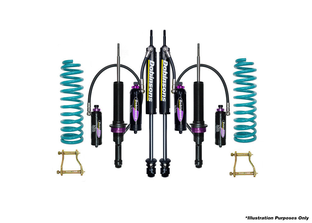 Dobinsons 1-3" MRR 3-Way Adjustable Suspension Kit for Nissan NISSAN Frontier D41 2022 ON Extended Rear Shackles - DSSKITMRAD41ERS