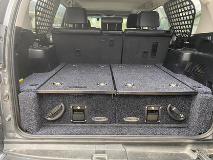Dobinsons Rear Dual Roller Drawer System for Lexus GX460 2010-2021 with Fridge Slide with rear A/C system - RDKITGX460AC - RDKITGX460AC