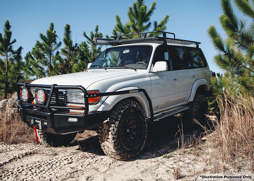 Dobinsons Side Steps and Rails for Toyota Land Cruiser 80 Series (SR59-162) - SR59-162