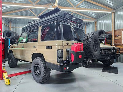 Dobinsons Rear Bumper With Swing Outs for Toyota Landcruiser 70 Series LWB (BW80-4133)