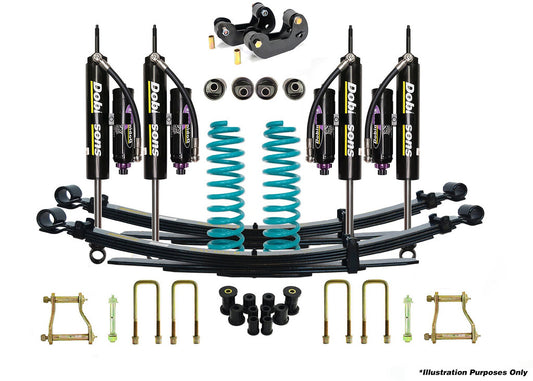 Dobinsons 4x4 3"-4" MRR 3-way adjustable Suspension Kit for Toyota Landcruiser 78/79 Series - DSSKITMRA001 - DSSKITMRA001