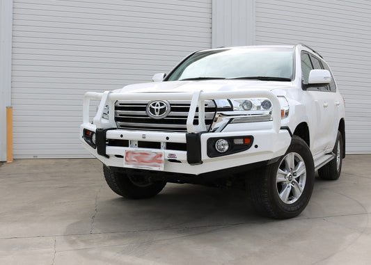 DOBINSONS BULL BAR BLACK DELUXE FOR TOYOTA LAND CRUISER 200 SERIES 2016+ - BU59-3714