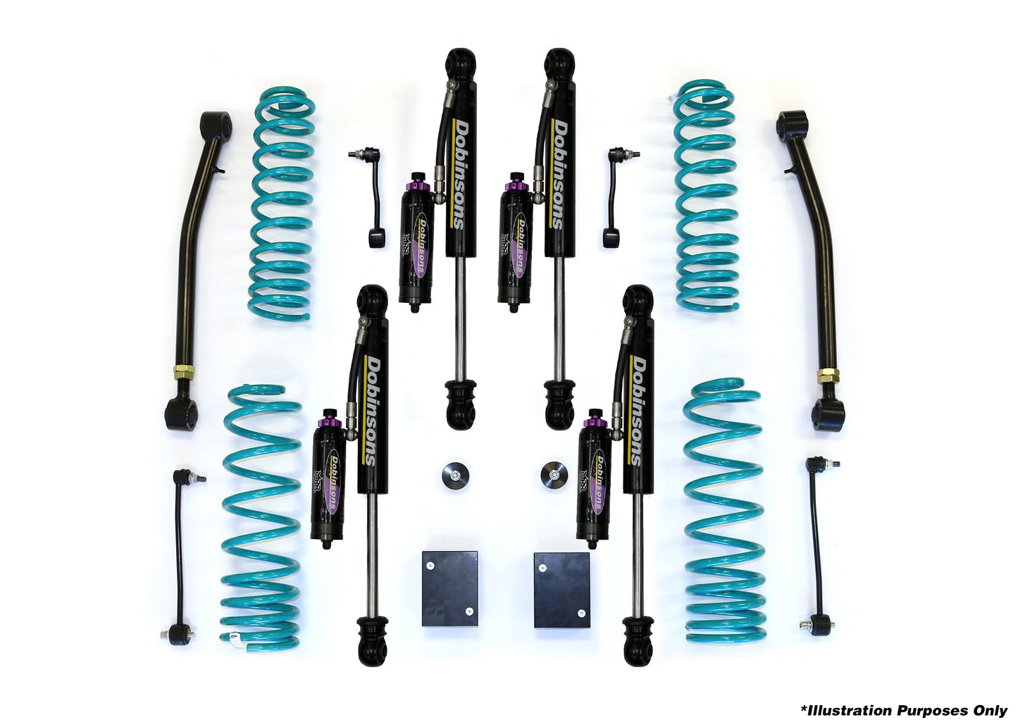 Dobinsons 3-3.5" MRR 3-Way Adjustable Suspension Lift Kit Jeep Wrangler JL 4-door - DSSKITMRA075 - DSSKITMRA075