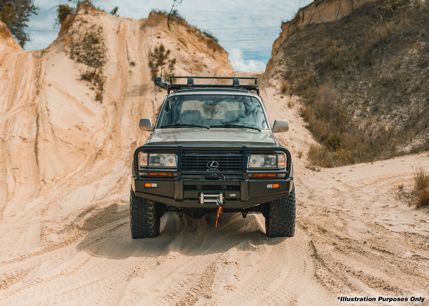 Dobinsons Classic Black Front Bullbar for Toyota Land Cruiser 80 Series (BU59-3518) - BU59-3518