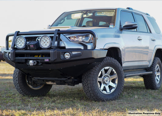 Dobinsons 4x4 Black Deluxe Bull Bar Toyota 5th gen 4Runner (2014+) (BU59-5557) - BU59-5557