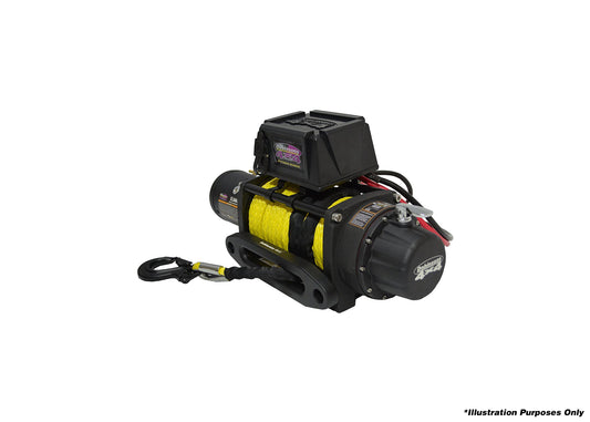 Dobinsons 12V Electric Winch - 12,000 LBS Capacity with Synthetic Rope, Hawse Fairlead and Remote Control(EW80-3815S) - EW80-3815S