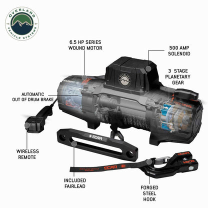 OVERLAND VEHICLE SYSTEMS SCAR 10S Winch