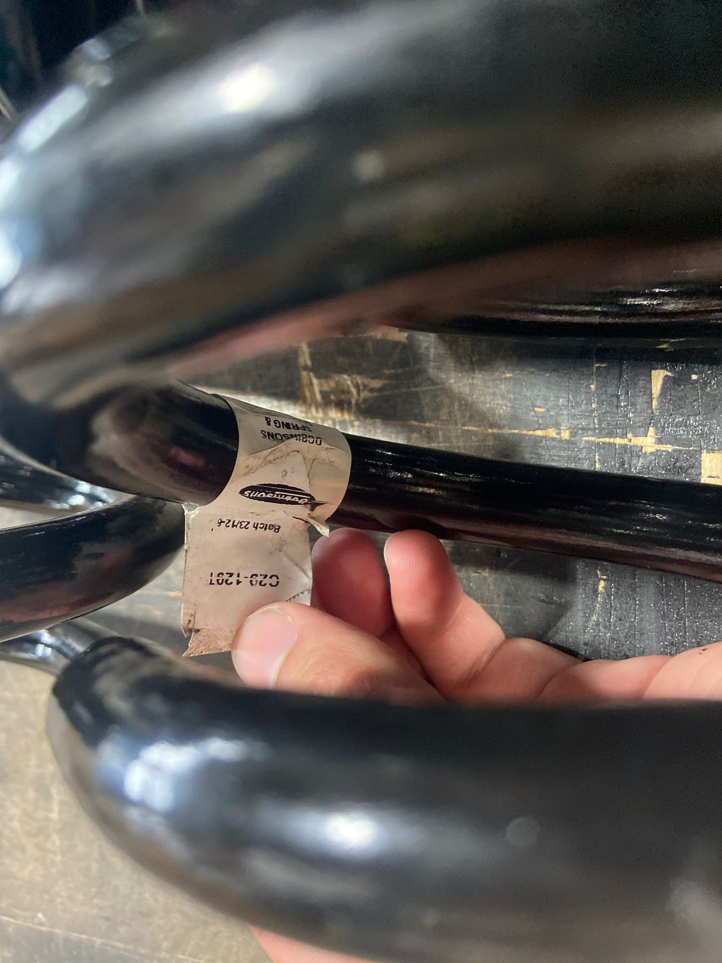 DOBINSONS SRATCH AND DENT COIL SPRINGS PAIR (BLACK) - C29-129TB